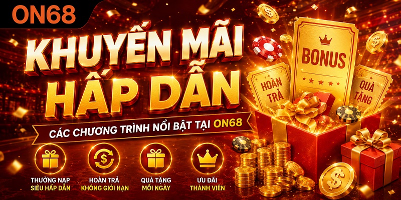 Các chương trình khuyến mãi ON68 hấp dẫn nhất hiện nay Khuyến mãi ON68